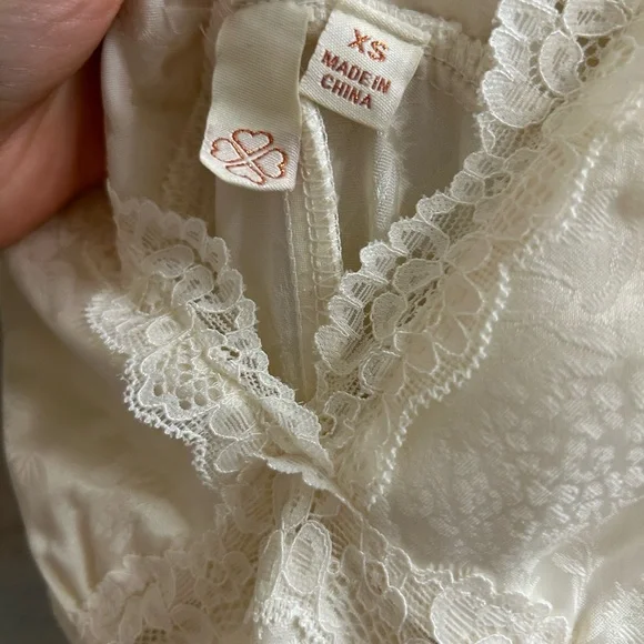 Ivory Lace-Accent Maxi Dress - Picture 5 of 6